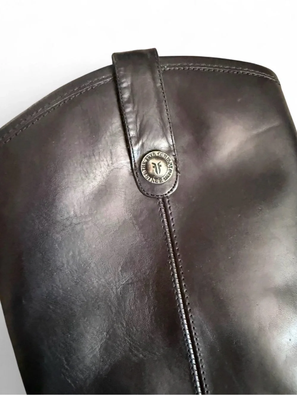 Frye Black Exterior with Tan Interior Riding Boots